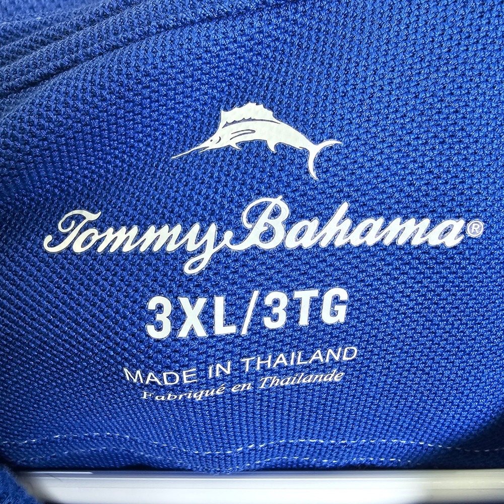 Tommy Bahama 3XL Blue Polo Shirt Marlin Embroidered Golf Casual - Picture 6 of 8